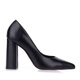 Scarpin Salto Alto New Couro Preta