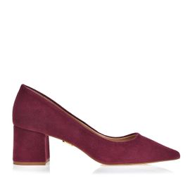 Scarpin Salto Médio Shammy Burgund