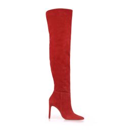 Bota Salto Alto Shammy Carmim