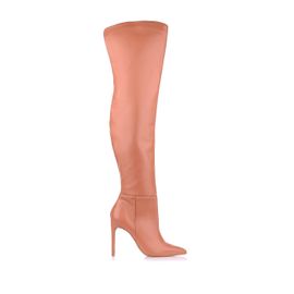 Bota Salto Alto Atanado Caramel