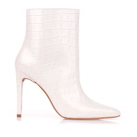 Bota Salto Alto Croco Ice