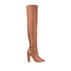 Bota Salto Alto Atanado Caramel