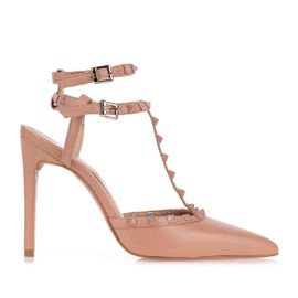 Slingback Salto Alto New Couro Nude