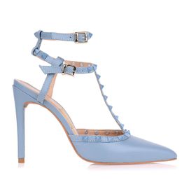 Slingback Salto Alto New Couro Sky