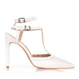 Slingback Salto Alto New Couro Ice