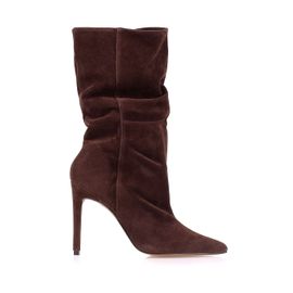Bota Salto Alto Shammy Brown
