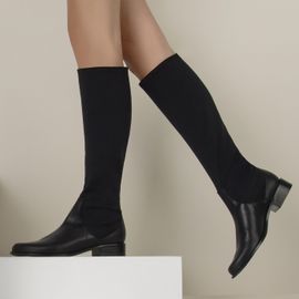 Bota Salto Baixo Atanado Preta