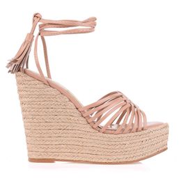 Plataforma Salto Alto New Couro Nude