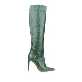Bota Salto Alto Croco Grass