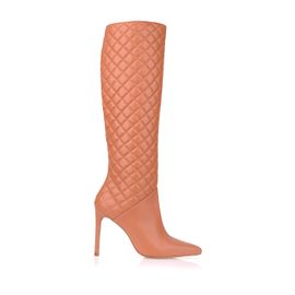 Bota Salto Alto Atanado Caramel