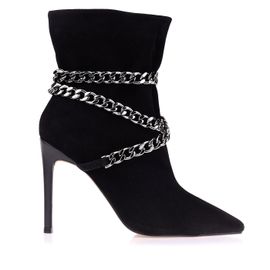Bota Salto Alto Shammy Preta
