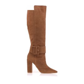 Bota Salto Alto Shammy Caramel