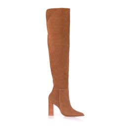 Bota Salto Alto Shammy Caramel