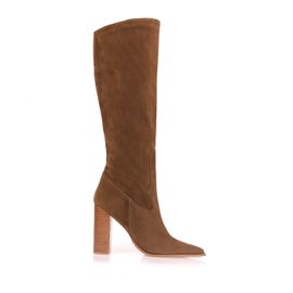 Bota Salto Alto Shammy Caramel