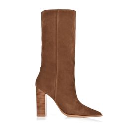 Bota Salto Alto Shammy Caramel