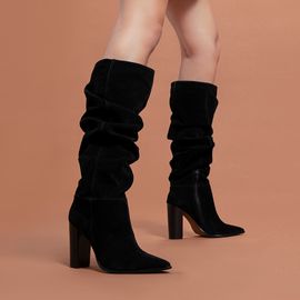 Bota Salto Alto Shammy Preta
