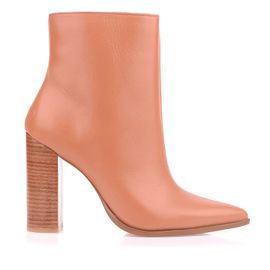 Bota Salto Alto Atanado Caramel