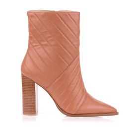 Bota Salto Alto Atanado Caramel