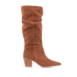 Bota Salto Médio Shammy Caramel