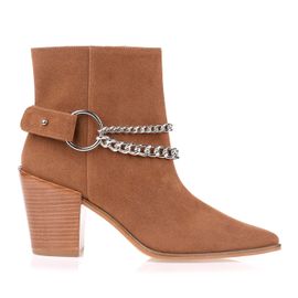 Bota Salto Médio Shammy Caramel