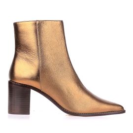 Bota Salto Médio Grunge Ouro Velho