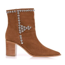 Bota Salto Médio Shammy Caramel