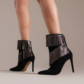 Bota Salto Alto Shammy Preta
