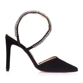 Slingback Salto Alto Shammy Preta