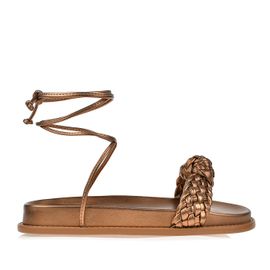 Flat Salto Baixo Soft Bronze