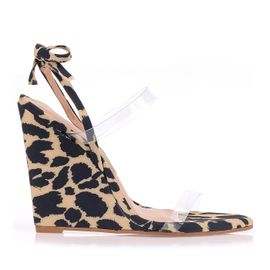 Anabela Salto Alto Summer Leo Bege