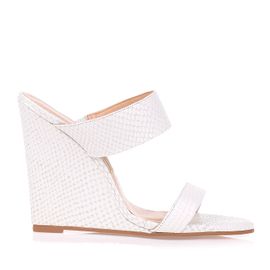 Anabela Salto Alto New Snake Ice