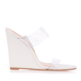 Anabela Salto Alto Vinil Cristal