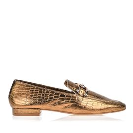 Mocassim Croco Old Gold