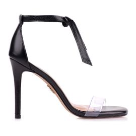 Sandália Salto Alto Silicone Cristal