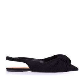 Sapatilha Slingback Camurça Preto