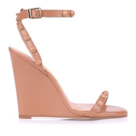 Anabela Salto Alto New Tan/Tan