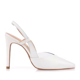Slingback Salto Alto New Couro Ice