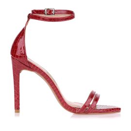 Sandália Salto Alto Albany Vermelho