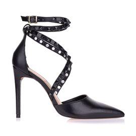 Scarpin Salto Alto New Couro Preto