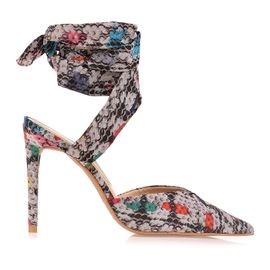 Slingback Salto Alto Snake Color