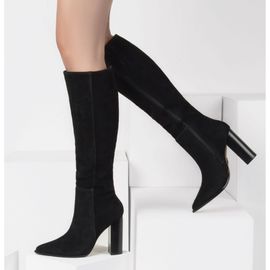 Bota Salto Alto Shammy Preto