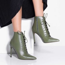 Bota Salto Alto New Couro Forest