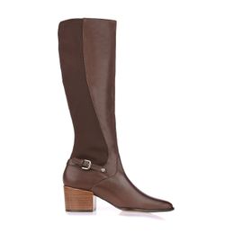 Bota Salto Médio Atanado Café