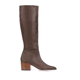 Bota Salto Médio Atanado Café
