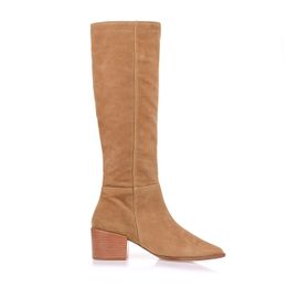 Bota Salto Médio Shammy Tan
