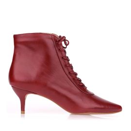 Bota Salto Médio Atanado Carmim