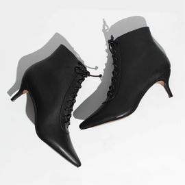 Bota Salto Médio Atanado Preto