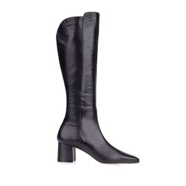 Bota Salto Bloco Baixo Cano Longo