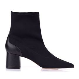 Bota Ankle Salto Bloco Baixo Neoprene