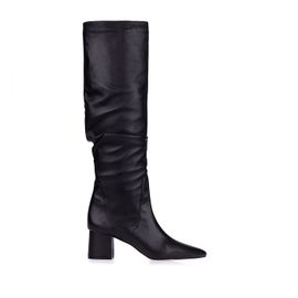 Bota Salto Médio Atanado Preto